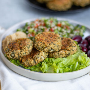 baked gluten free falafels