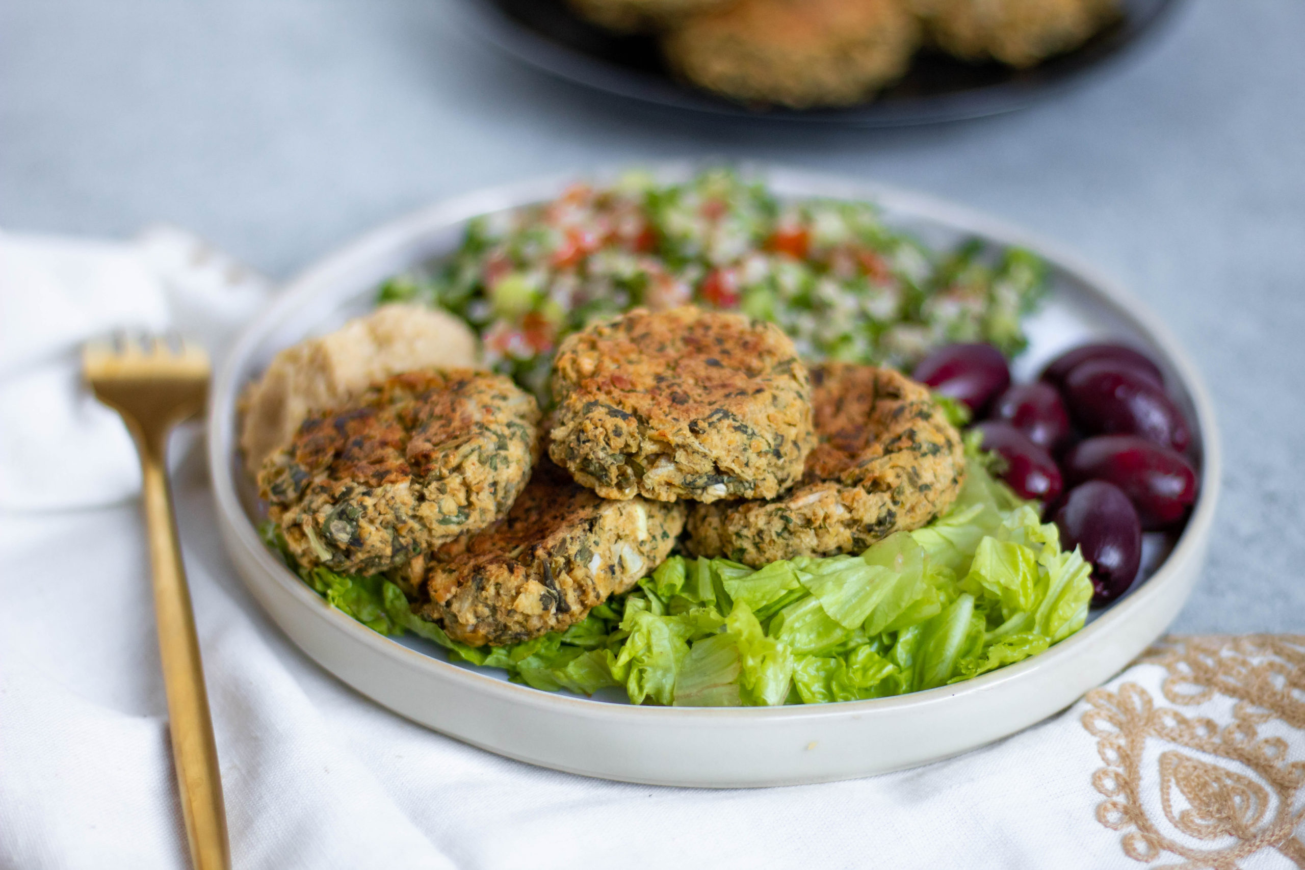 baked gluten free falafels