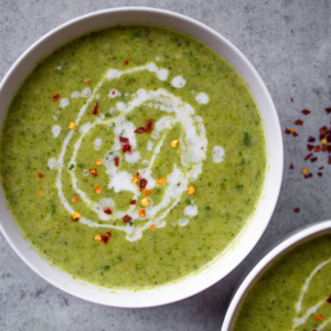 thai coconut broccoli soup