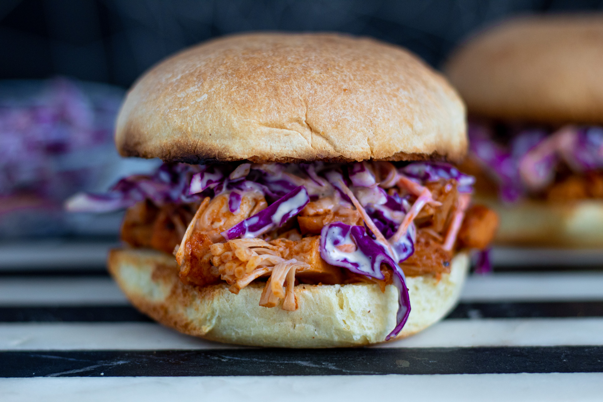 BBQ Jackfruit Pulled Pork Sandwich