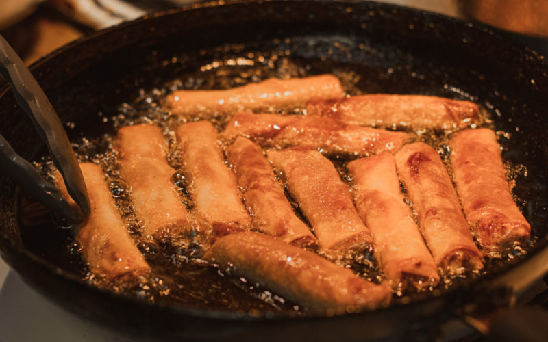 best vegan lumpia frying pan