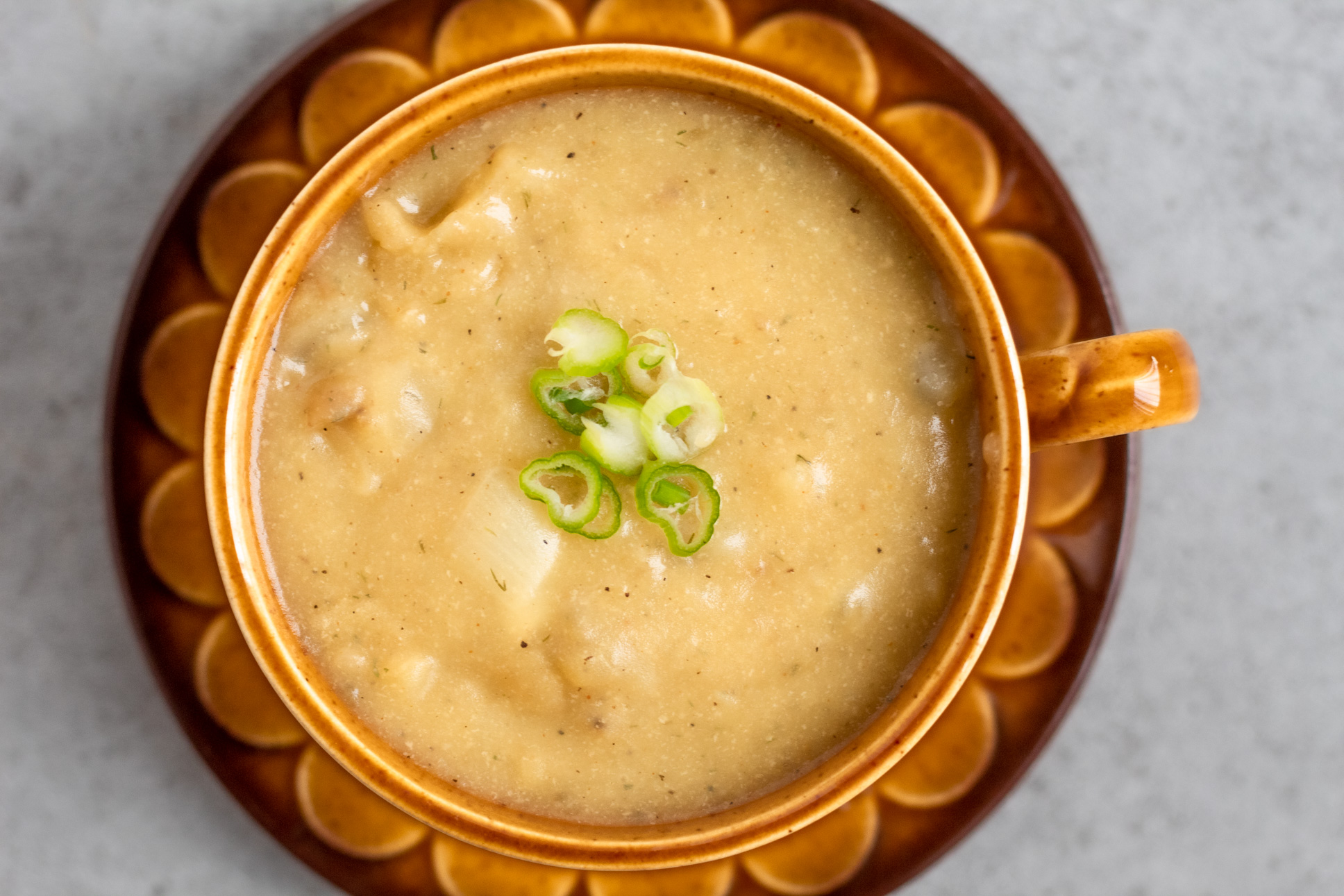 vegan scalloped potato soup