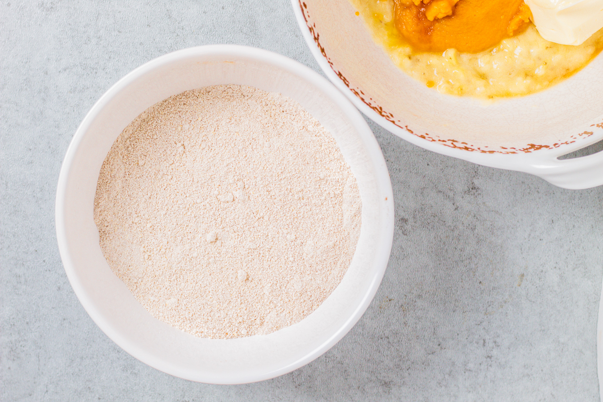 Pumpkin Spice Banana Bread dry and wet ingredients