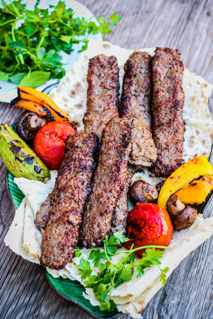 Vegan Persian Kabob impossible burger plantbased