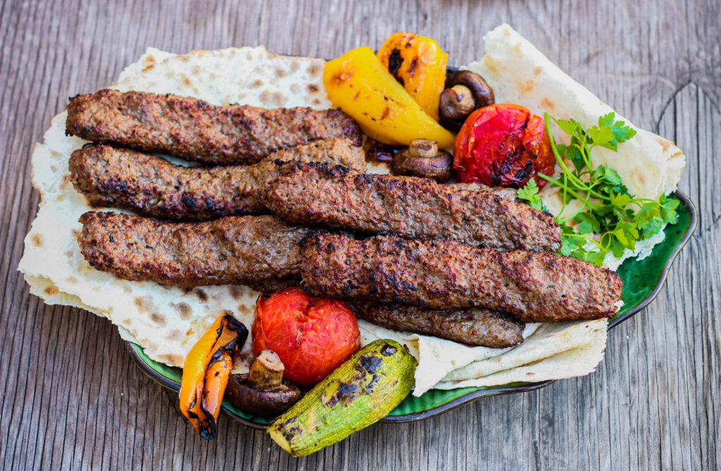 Vegan Persian Kabob impossible burger plantbased