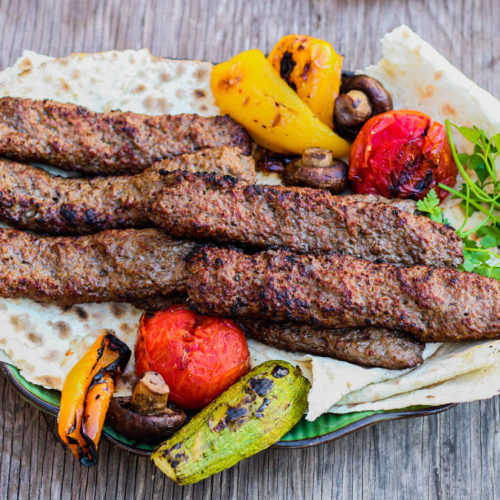 Vegan Persian Kabob impossible burger plantbased