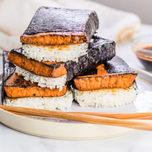 Vegan Spam Musubi recipe